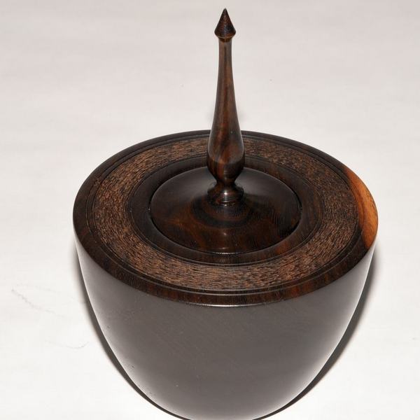 Texas Ebony Lidded Box Top